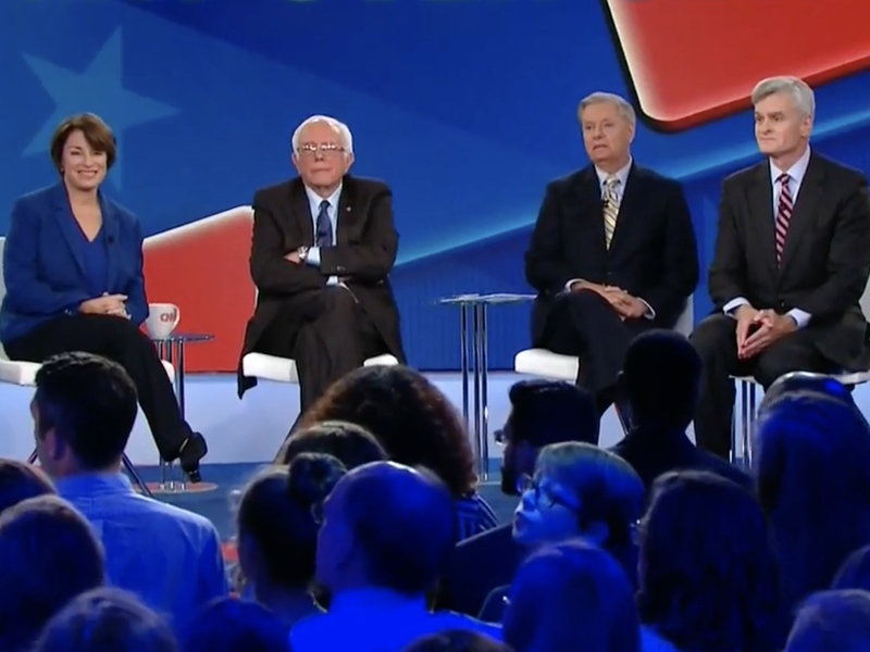 Full CNN Debate Sens. Graham and Cassidy vs. Sens. Sanders and