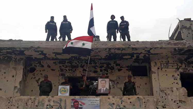 Syrian Army, Police Celebrate Recapturing Damascus