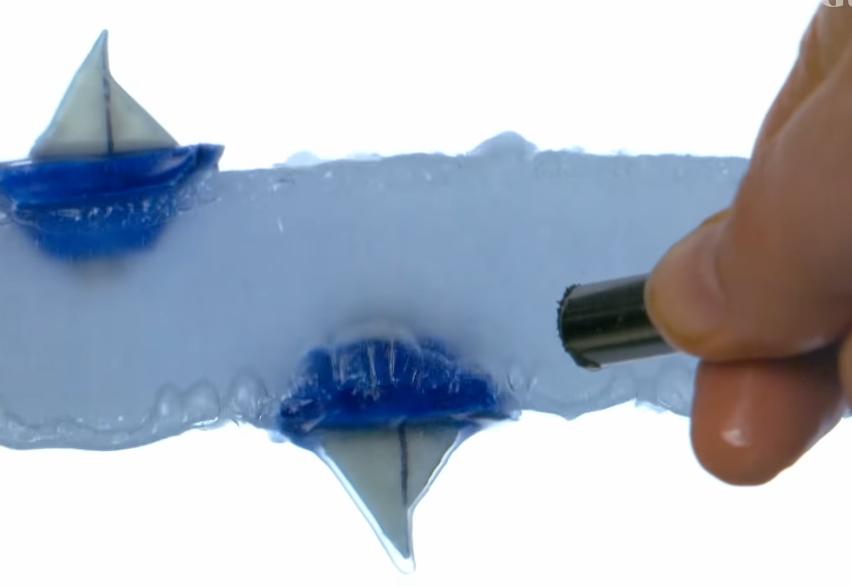 Scientists Float Boats Upside Down With Levitating Liquid