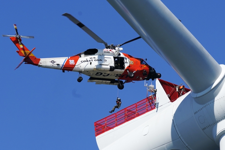 Virginia Wind Turbine Rescue Training (AP Photo/Steve Helber)