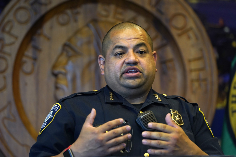 Policing In Seattle (AP Photo/Elaine Thompson)