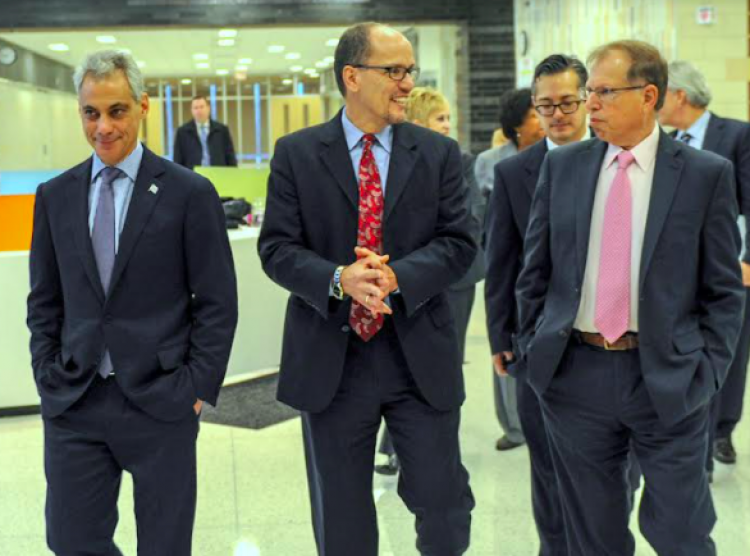 Stan Litow with Emanuel, Perez Stan Litow