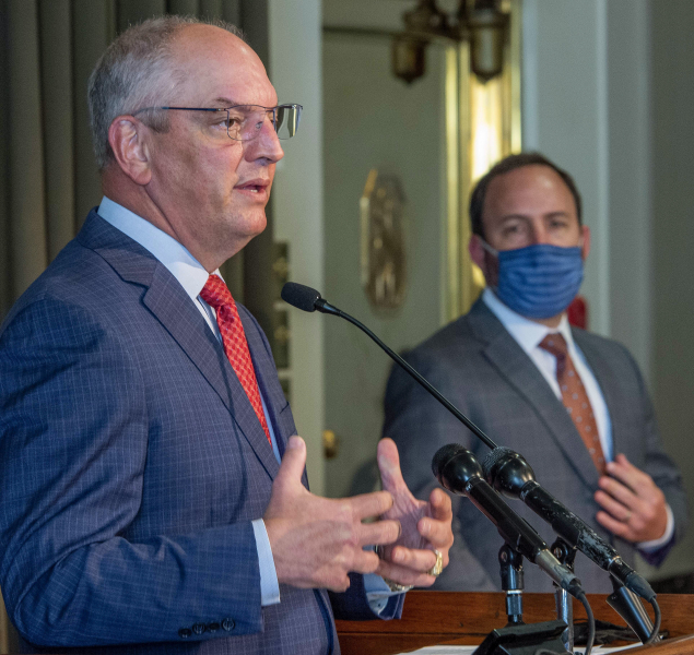 Virus Outbreak Louisiana Mask Mandate (Bill Feig/The Advocate via AP)