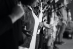 Worship, Church, Music, Raised Hands. grayscale photo of lined-up standing people