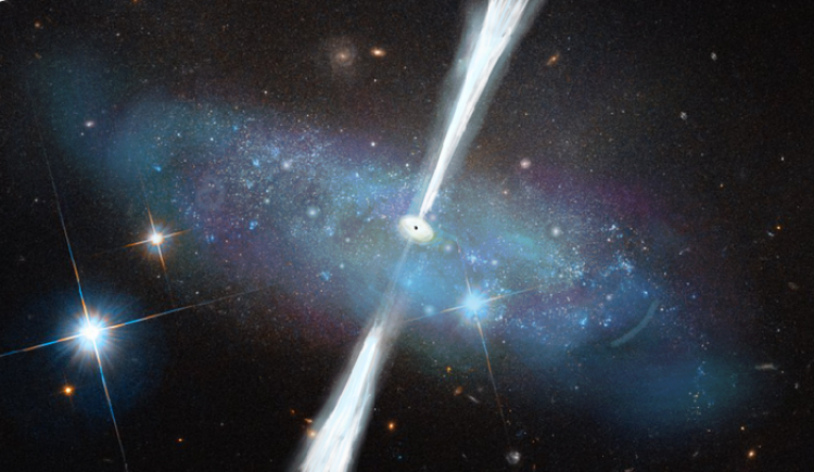 Black Hole 'Blast' Reaches 300,000 Light Years