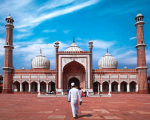 Jama Masjid, the biggest Mosque in Delhi, sitting in the middle of wonderfully chaotic Old Delhi.