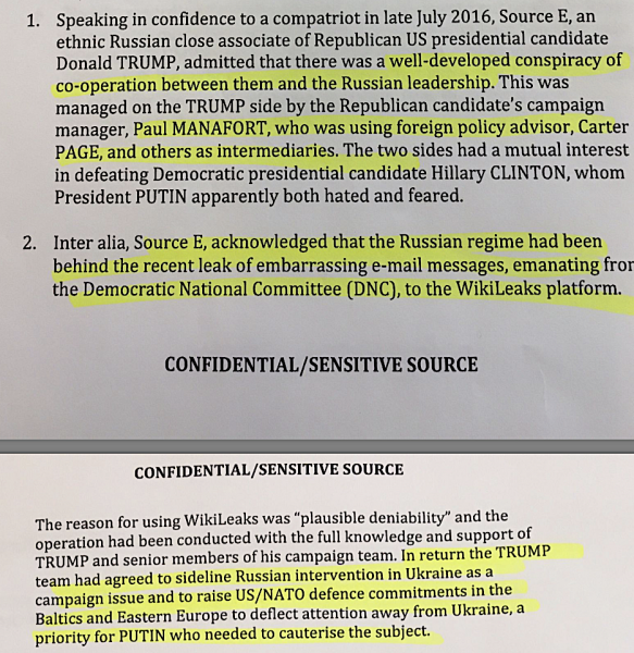 Steele Dossier/Document Cloud