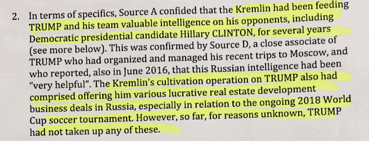 Steele Dossier/Document Cloud