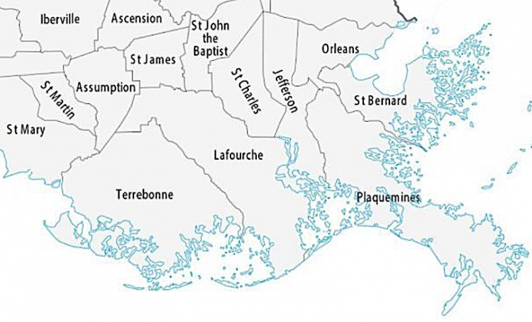 Parishes https://gisgeography.com/louisiana-parish-map/