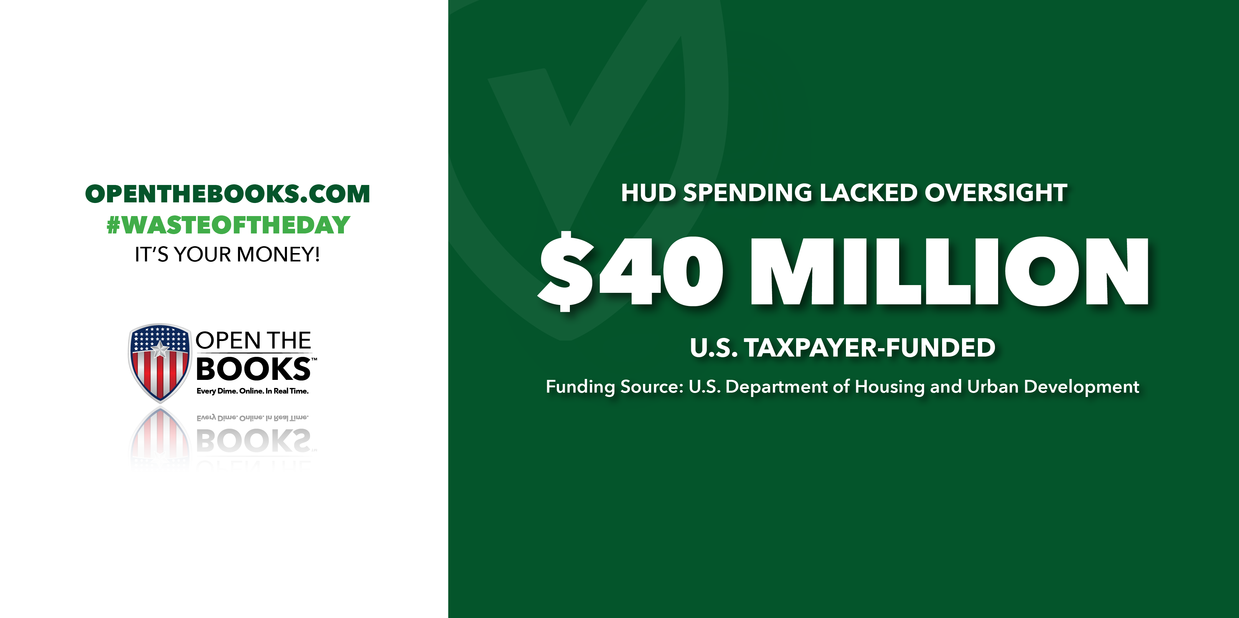 HUD spending Open the Books