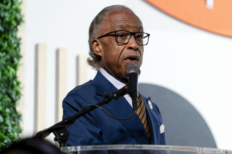 The Rev. Al Sharpton speaks at the end of a panel about threats to democracy at the Congressional Black Caucus Foundation's annual legislative conference, Thursday, Sept. 21, 2023, in Washington. (AP)
