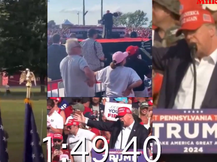 Watch: Real Time Footage Of Assassination Attempt On Trump From ...