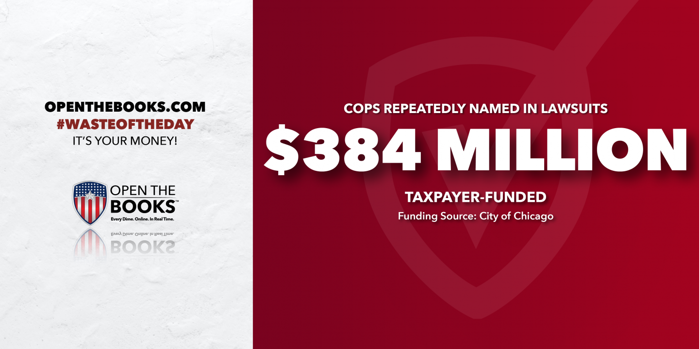 Waste of the Day Chicago Police Misconduct Costs Taxpayers Millions