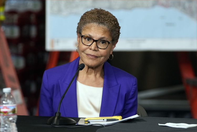 Mayor Karen Bass: She was warned. AP