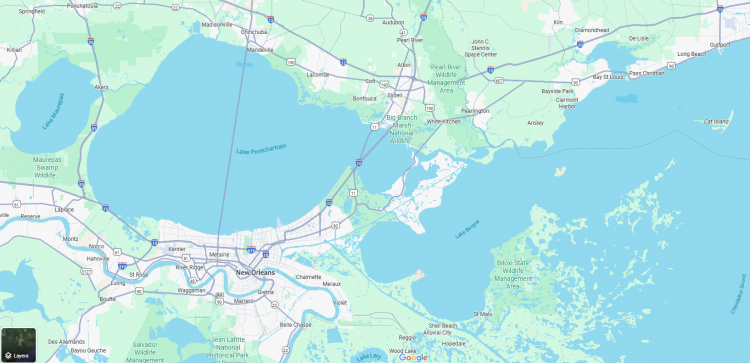 Map of New Orleans Google Maps