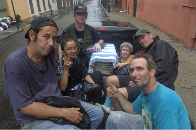 Robert Buras (bottom right), the owner of the Royal Street Grocery in New Orleans David Grunfeld