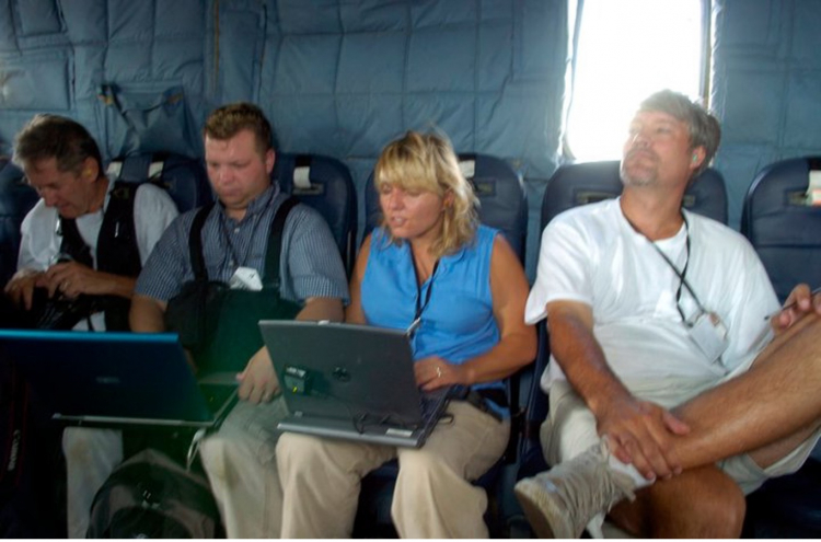 On board helicopter following Air Force One David Grunfeld