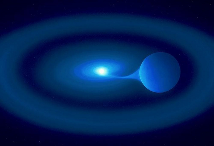 Star Consuming Its Companion Could Explode Brilliantly