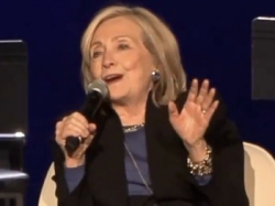 Hillary Clinton: I Wish There Could Be A National Sound System To Alert Us "We Have Solved" The Problem That Is Trump