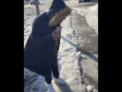 ICE Agent Warns Minneapolis Woman Yelling "ICE Is Here": "Watch Out, It's Super Icy Over Here!"