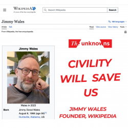 "Unknowns" Host Charlie Stone Interviews Wikipedia Founder Jimmy Wales: Civility Will Save Us