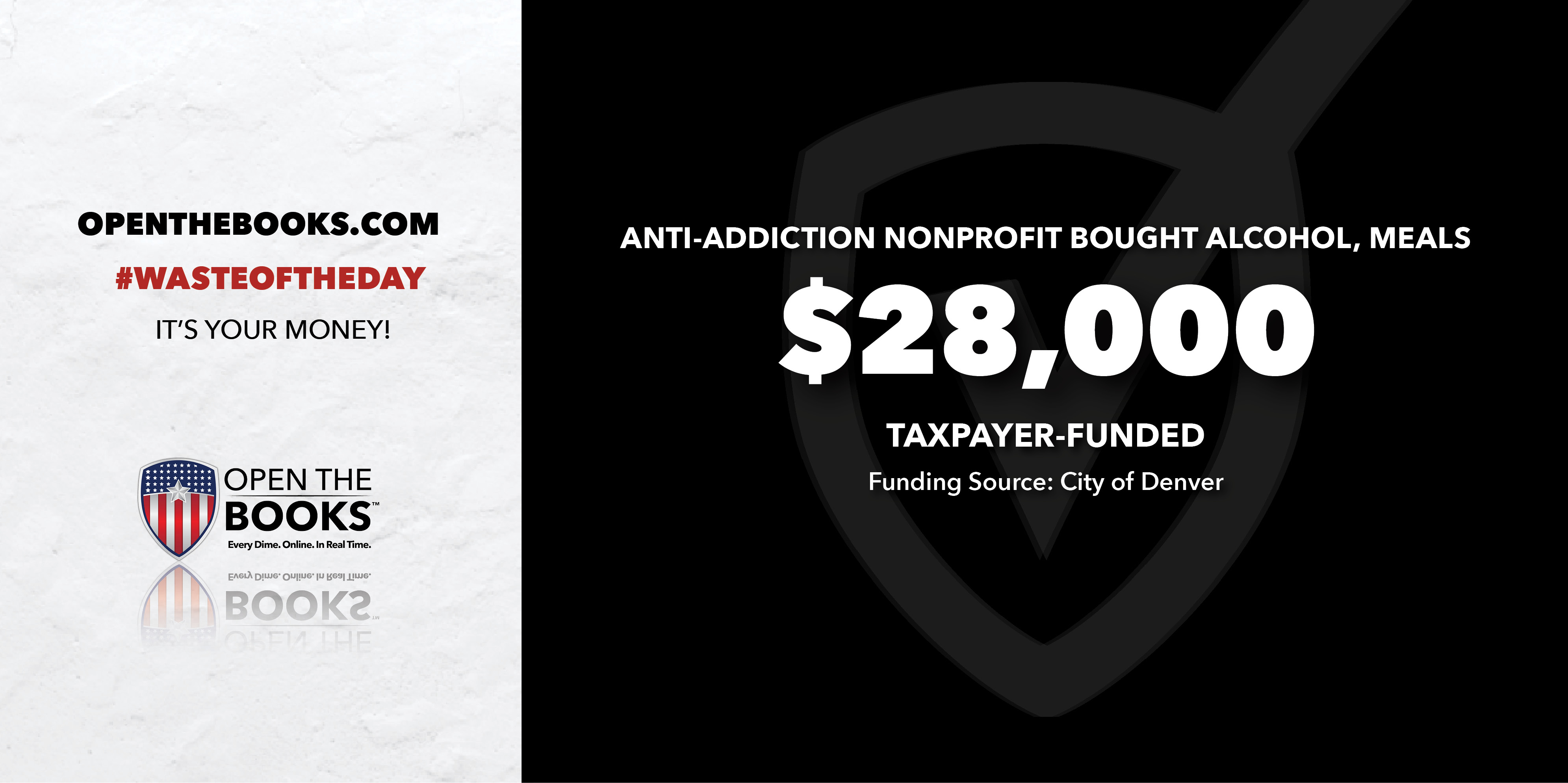 Waste of the Day 3.13.26 Open the Books