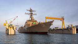 HII Launches Flight III Destroyer George M. Neal (DDG 131)