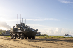 U.S. Marines Test LAV Mortar and Drone Integration