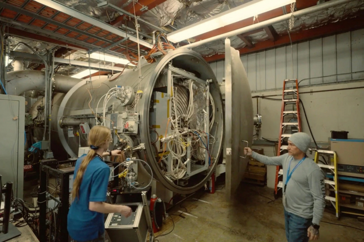 NASA's Lithium-Fed Nuclear Thruster Flares to Life in Test