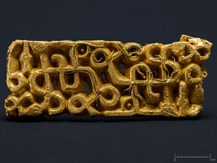 Hiker Stumbles on 6th Century Gold Sword Scabbard