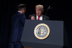The Missing Word at Trump's Prayer Rally
