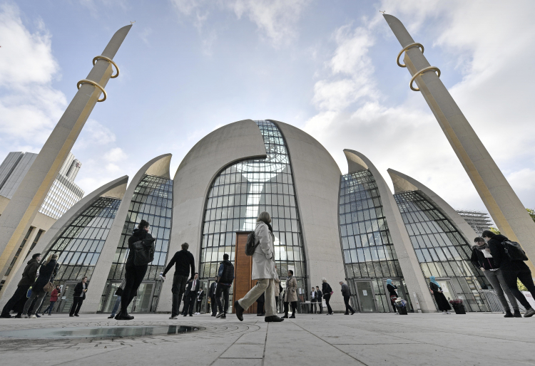 A controversial mosque in Cologne, France. AP