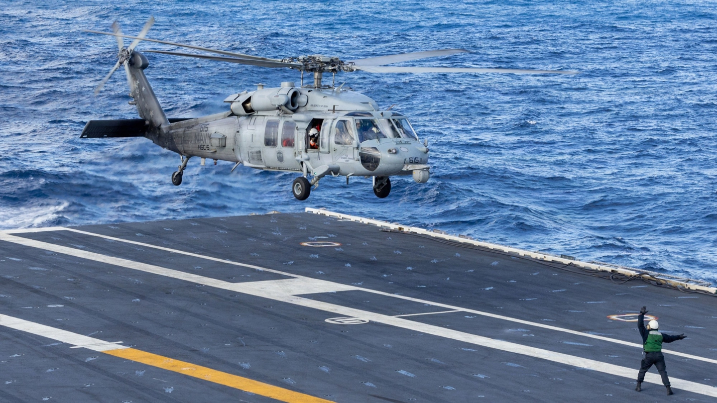 Navy MH-60S Seahawk Makes Emergency Water Landing In Arabian Sea