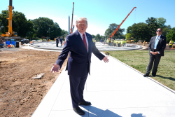 Trump: WH "Ballroom And Military Complex" Will Have Roof Drones, Five-Story Bunker