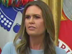 Sarah Huckabee Sanders: Hard To Argue Against A Free Press When You're Literally In The Oval Office With The President