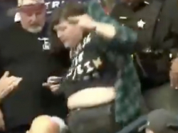 Fight Breaks Out At Trump Rally: Trump Says Protester Has "Got To Go On A Diet"